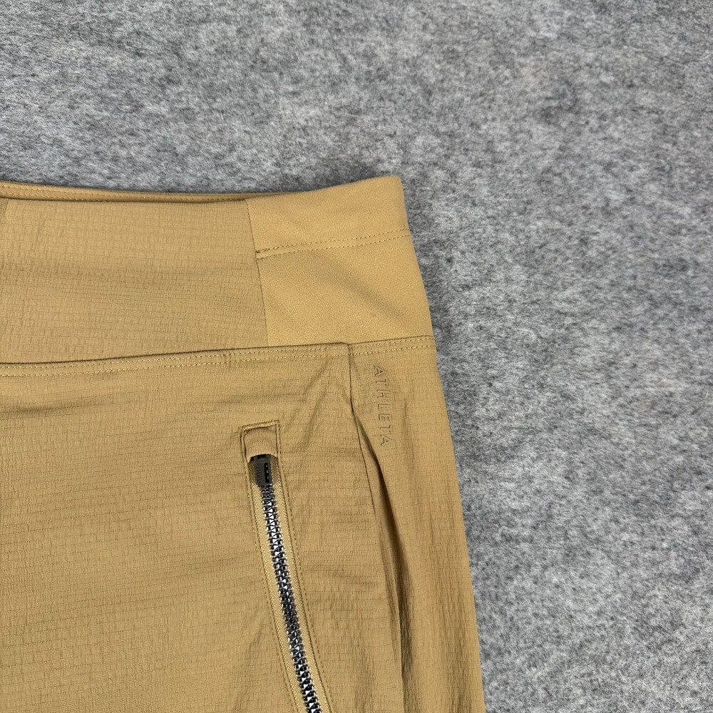 Athleta Trekkie North High Rise Joggers 28" Nylon Stretch Brown Womens 6 - Picture 4 of 14